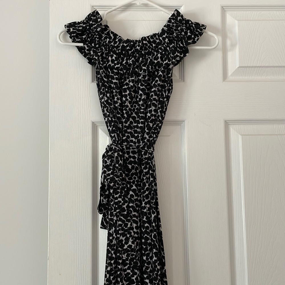 Michael Kors black/white maxi dress